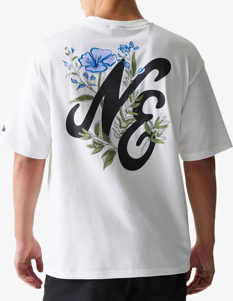 rinascente New Era Floral graphic logo t-shirt