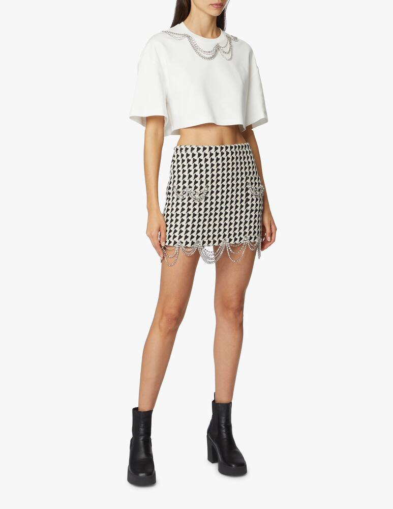 rinascente Area Minigonna drappeggiata con catene