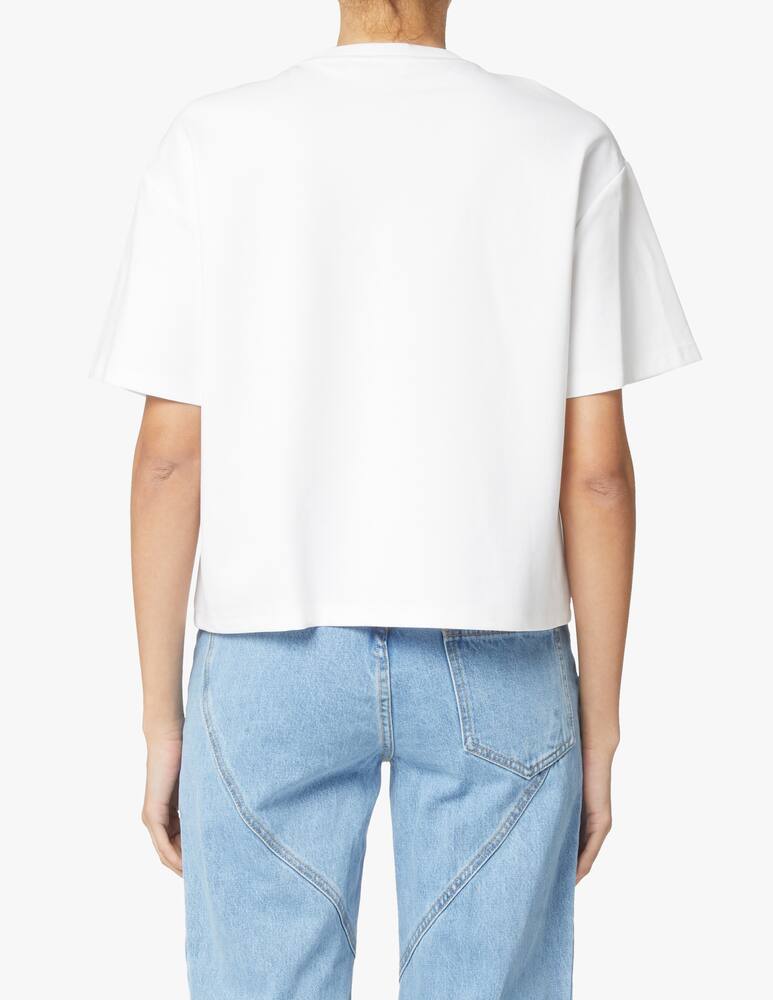 rinascente Area T-shirt with crystal butterfly - white