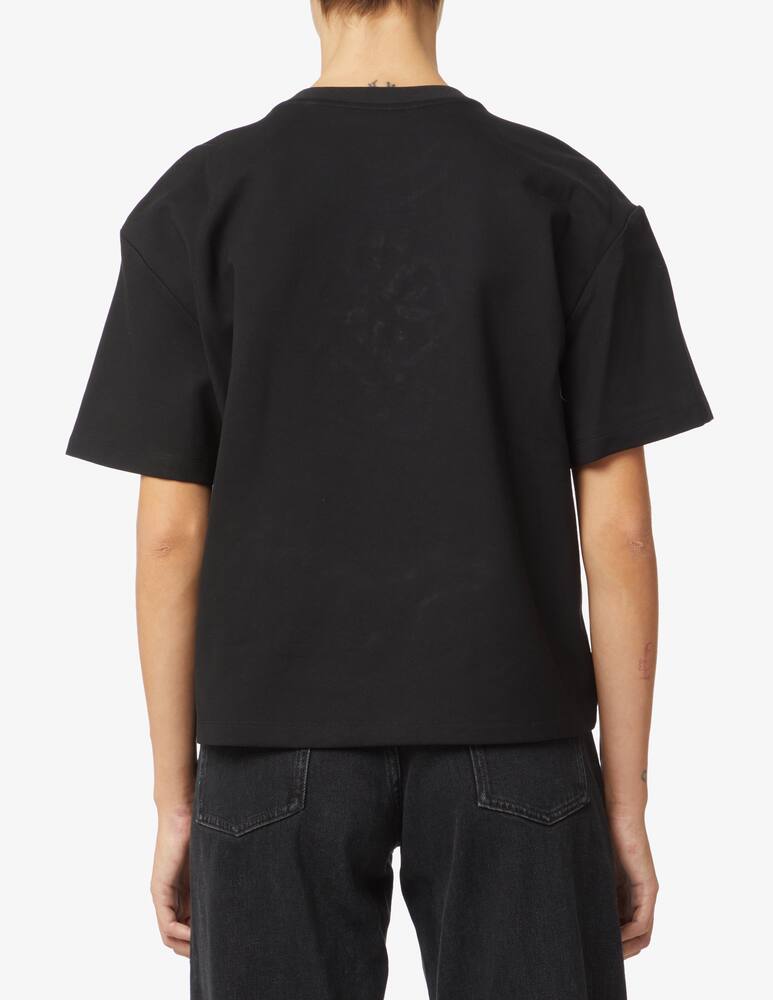 rinascente Area Crystal flower t-shirt - Black