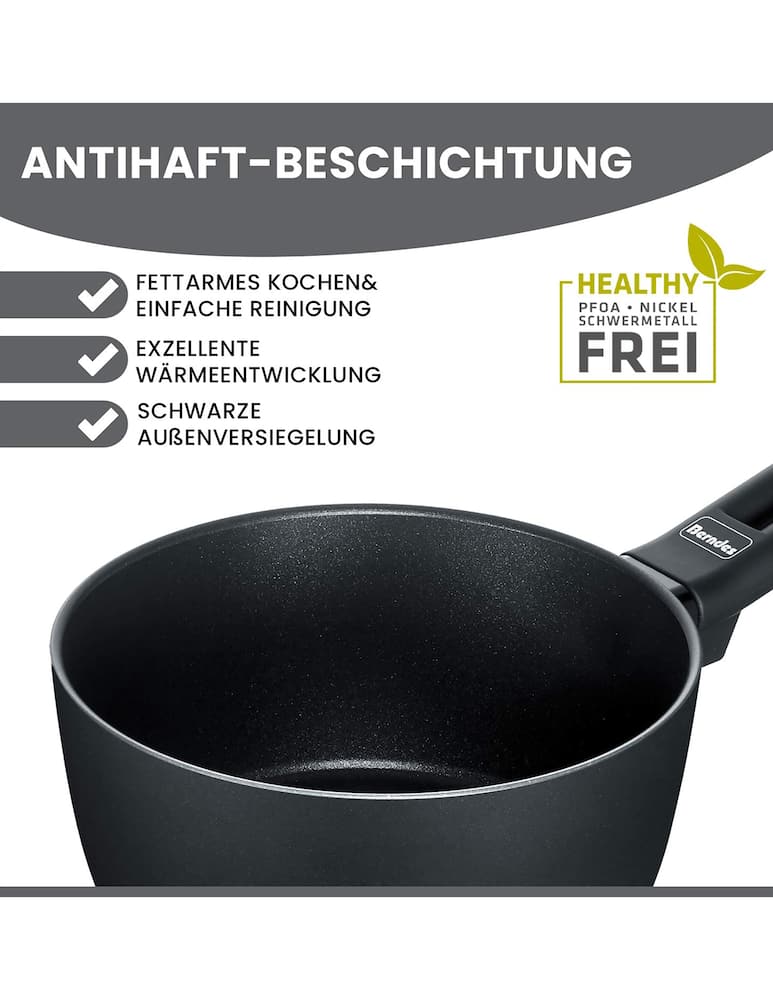 rinascente Berndes Batteria 7 pezzi Alu Special - Nero