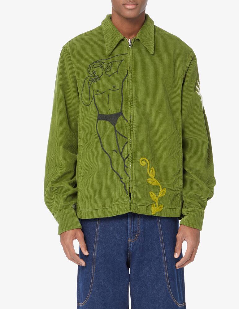 carne bollente Giacca in velluto con zip - Oliva - immagine 1 carne bollente Giacca in velluto con zip - Oliva - immagine 1