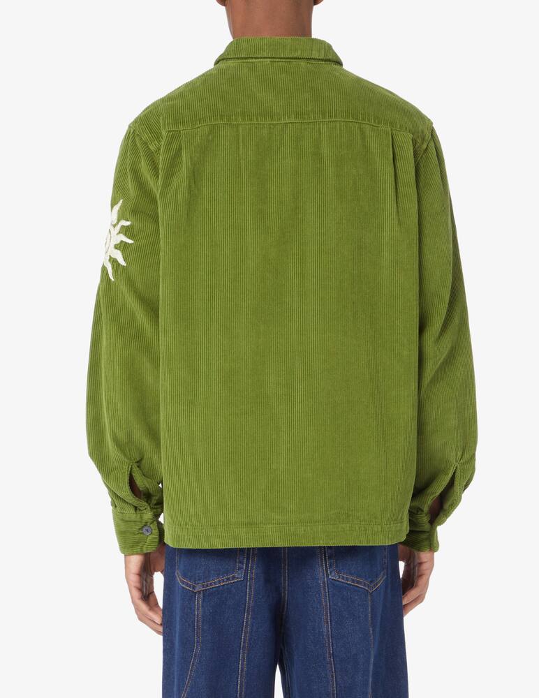 rinascente carne bollente Giacca in velluto con zip - Oliva