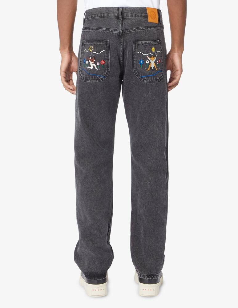 rinascente carne bollente Denim straight fit jeans - Grey