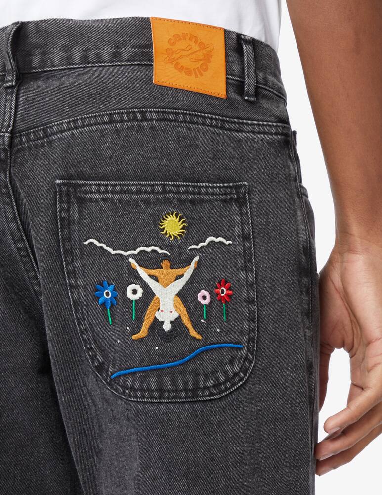 rinascente carne bollente Denim straight fit jeans - Grey