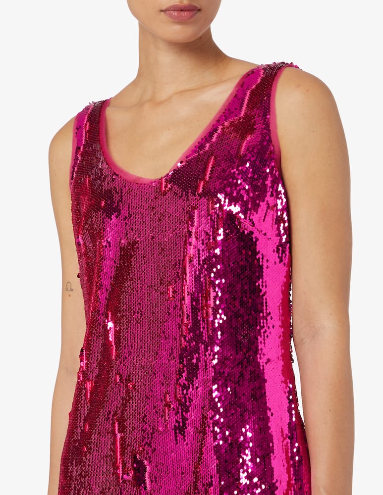 HALSTON Vestito corto con paillettes Aishia - immagine 3 HALSTON Vestito corto con paillettes Aishia - immagine 3