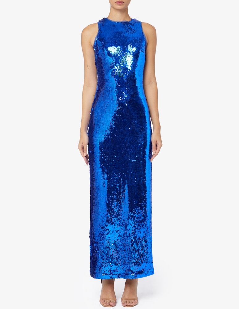 HALSTON Vestito lungo con paillettes Hasia - immagine 1