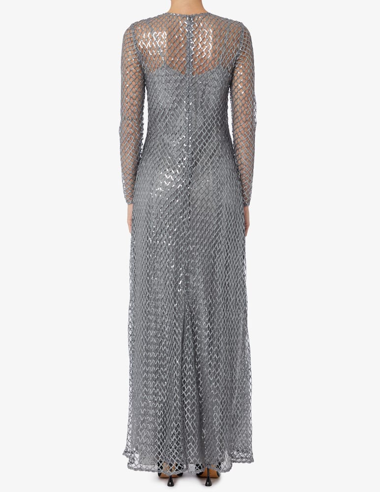 HALSTON Vestito lungo con paillettes Kirsten - immagine 3 HALSTON Vestito lungo con paillettes Kirsten - immagine 3