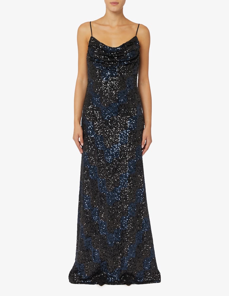 HALSTON Abito in paillettes Syrena - immagine 1 HALSTON Abito in paillettes Syrena - immagine 1