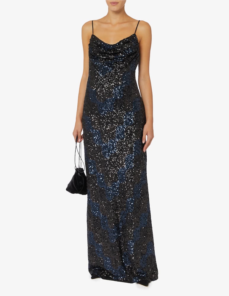 HALSTON Abito in paillettes Syrena - immagine 2 HALSTON Abito in paillettes Syrena - immagine 2