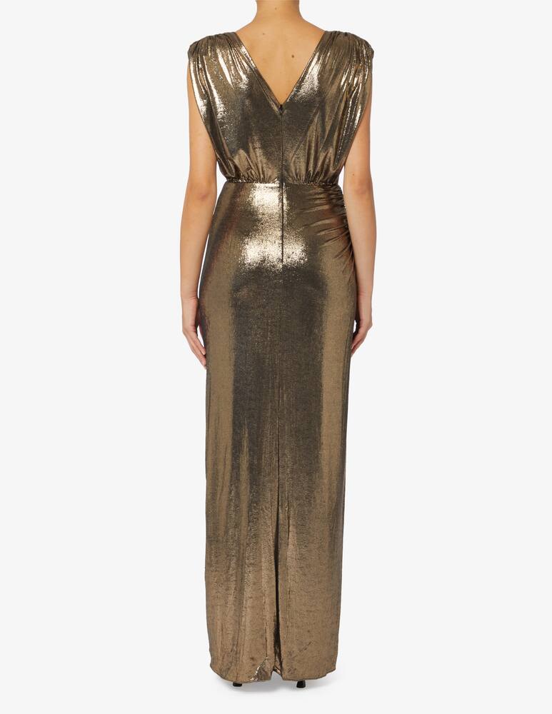rinascente HALSTON Misha gown in metallic jersey