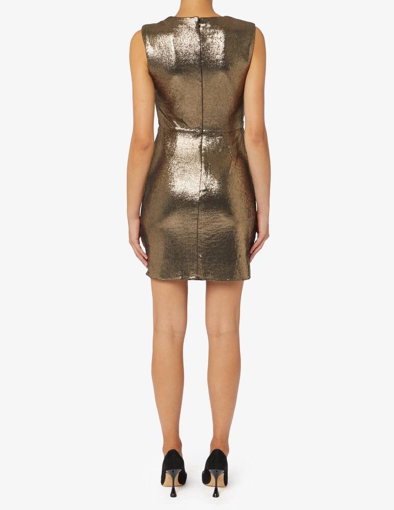 rinascente HALSTON Abito mini in jersey metallizzato Tiara