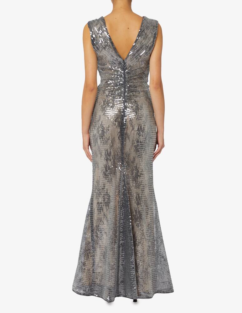 rinascente HALSTON Abito in paillettes pizzo Loretta