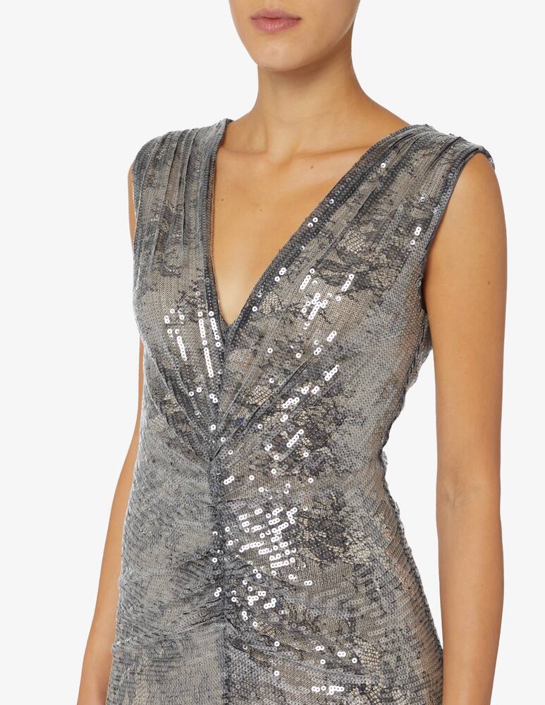 rinascente HALSTON Abito in paillettes pizzo Loretta