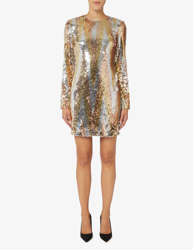 HALSTON Abito Maude in paillettes chevron - immagine 1 HALSTON Abito Maude in paillettes chevron - immagine 1