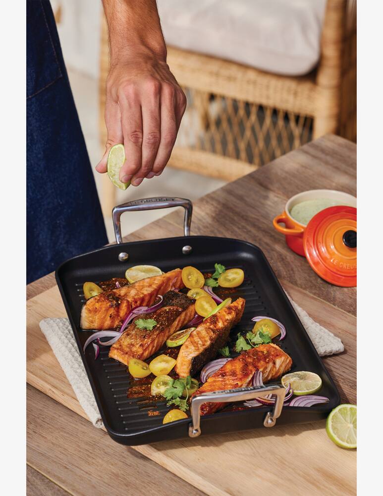 rinascente Le Creuset Ribbed Rectangular Grill 34x25cm