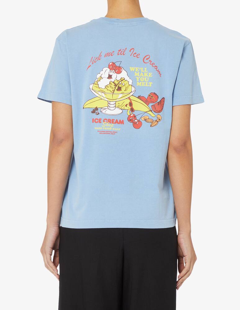 rinascente carne bollente T-shirt Lick me 24/7 - Azzurro