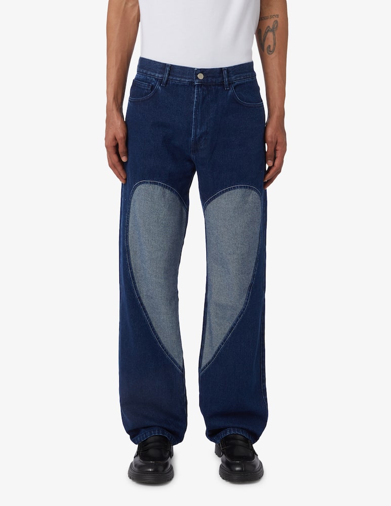 carne bollente Denim heart shape jeans  - picture 1