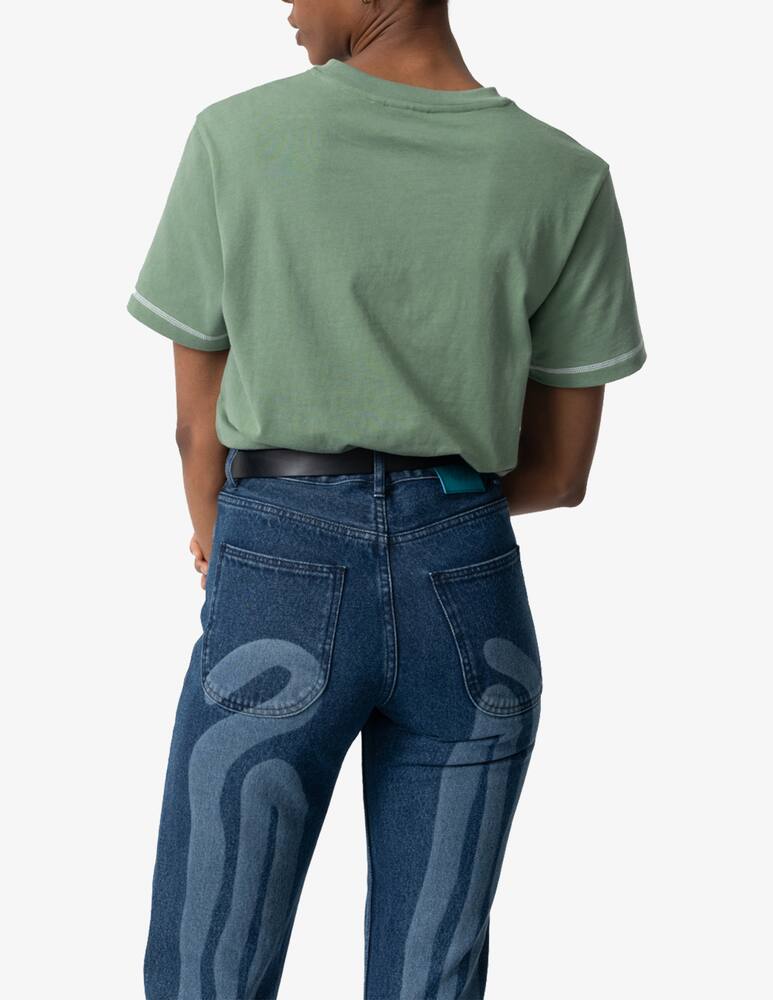 rinascente carne bollente T-shirt with embroidery - Green