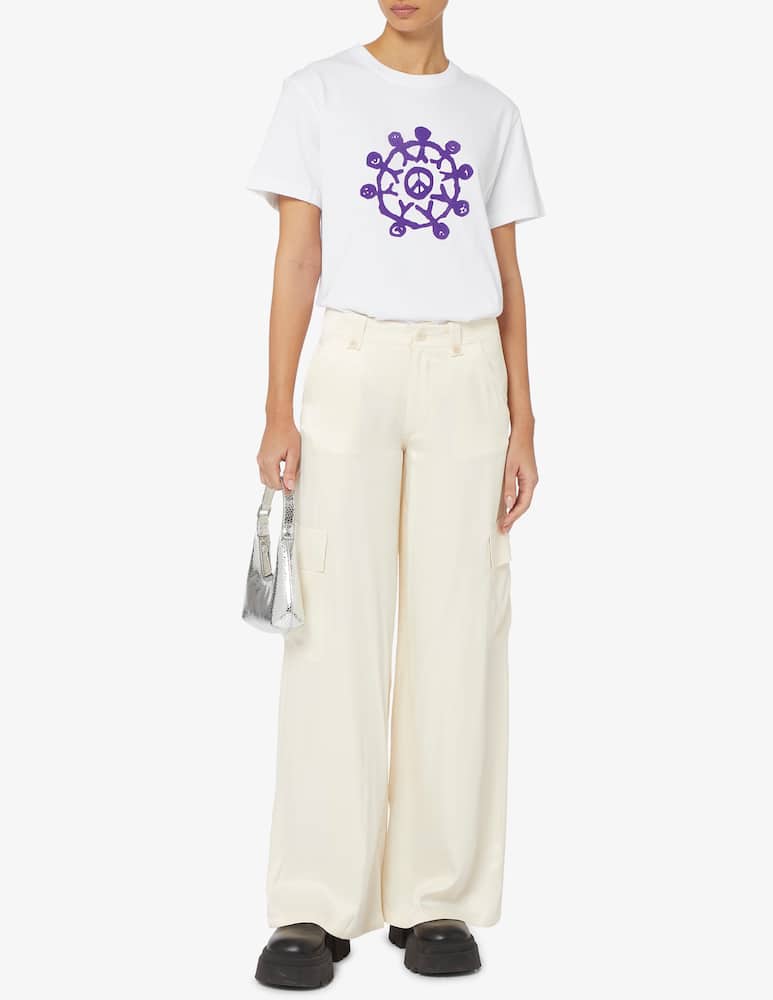 rinascente carne bollente Make love not war t-shirt - White