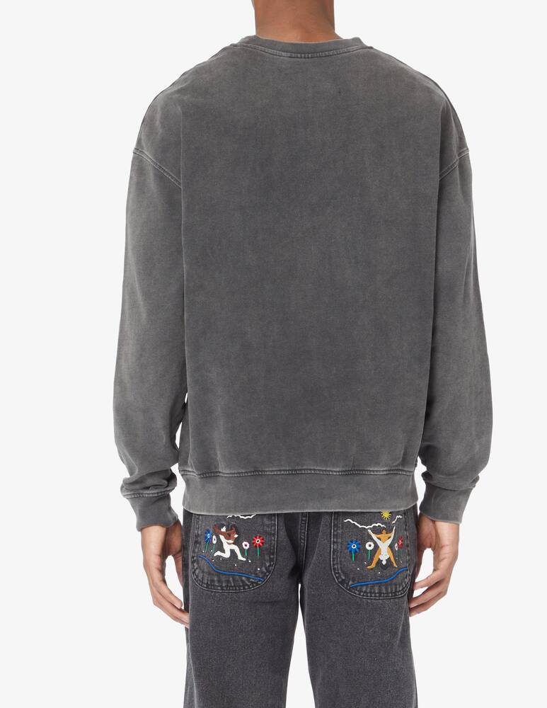 rinascente carne bollente Felpa girocollo in cotone organico - Grigio