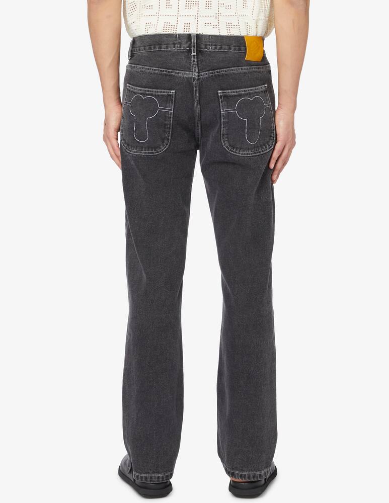 rinascente carne bollente Boner of rising sun embroidery denim 