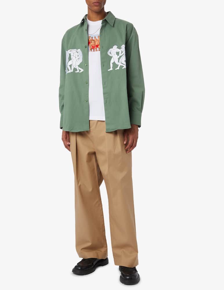 rinascente carne bollente Embroidery overshirt shirt 