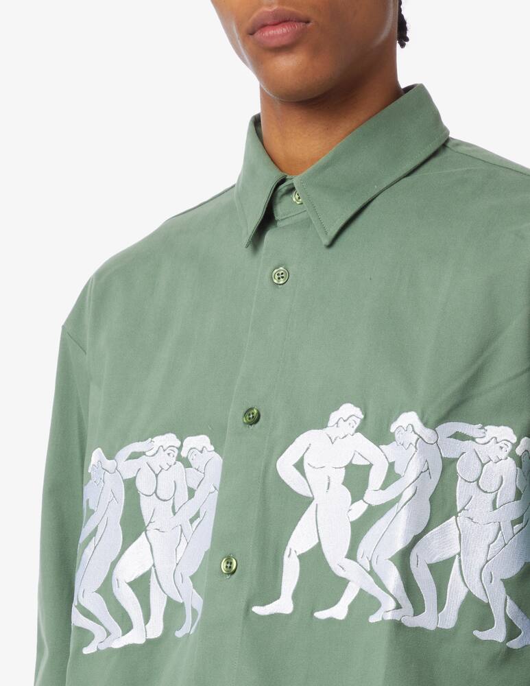 rinascente carne bollente Embroidery overshirt shirt 