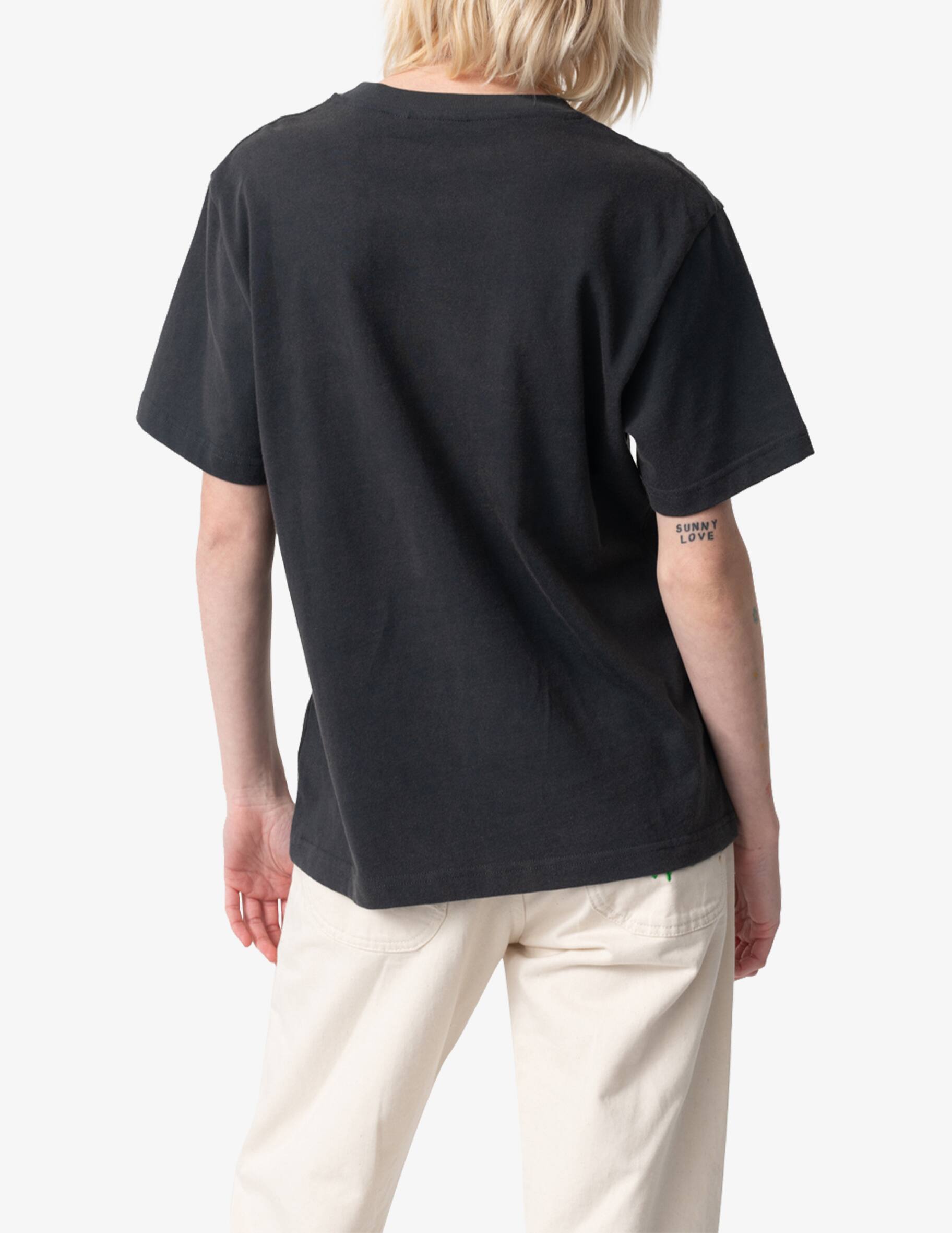 【CARNE BOLLENTE】 JUNGLE SWING / Washed Black Shop carne bollente Jungle Swing t-shirt with embroidery