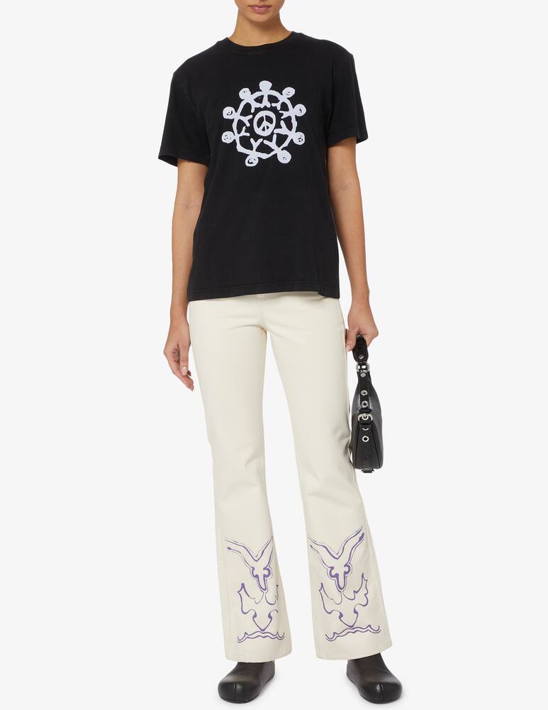 rinascente carne bollente Make love not war t-shirt - Black