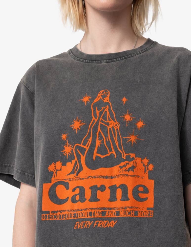 rinascente carne bollente Roller Coaster t-shirt with print  - Black