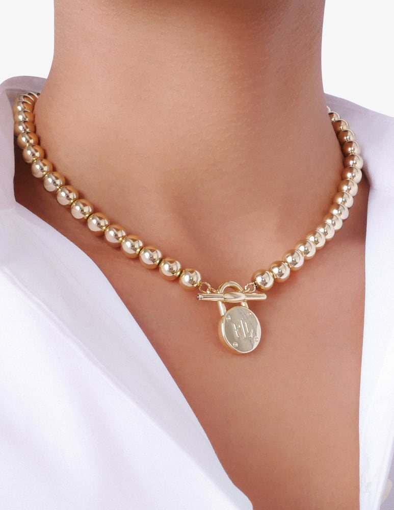 rinascente Lauren Ralph Lauren Collana dorata con logo