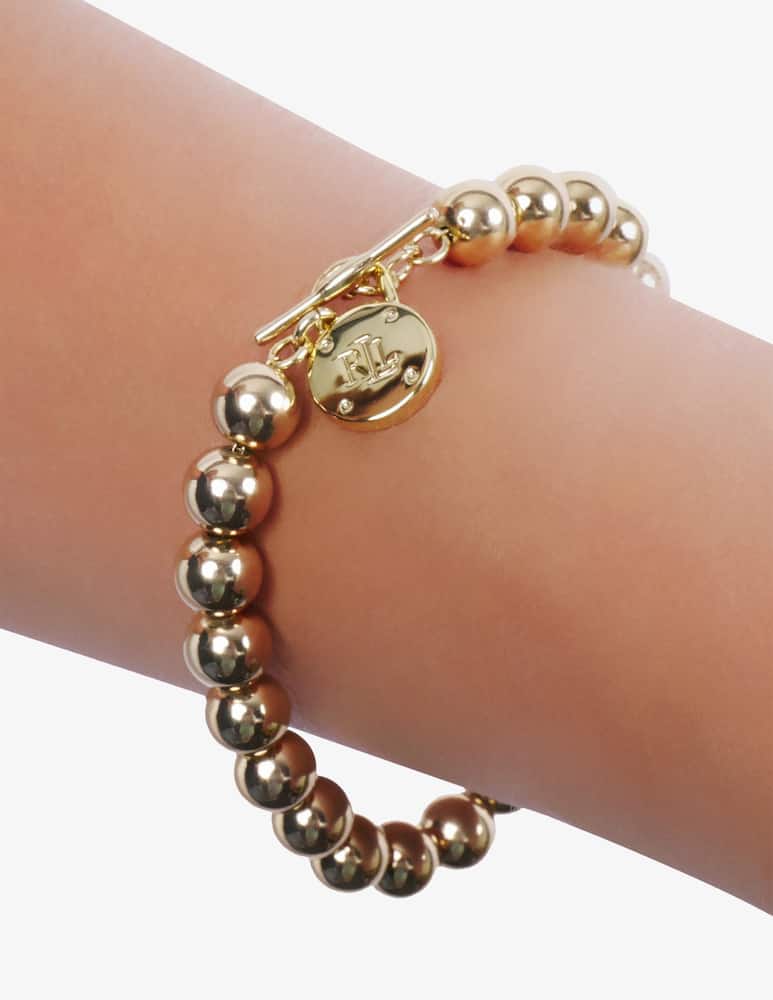 rinascente Lauren Ralph Lauren Bracciale dorato con logo