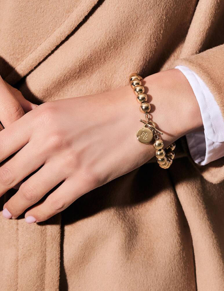 Lauren Ralph Lauren Bracciale dorato con logo - immagine 2 Lauren Ralph Lauren Bracciale dorato con logo - immagine 2