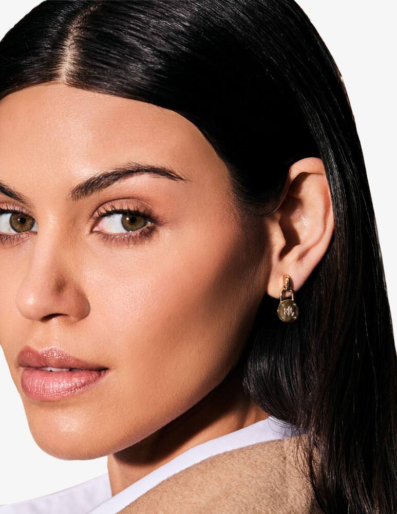 rinascente Lauren Ralph Lauren Orecchini a lucchetto argentati con logo