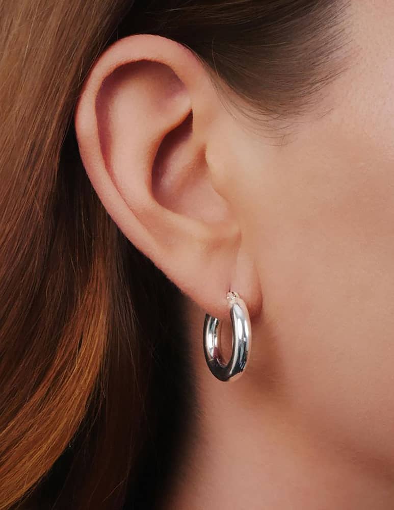 Lauren Ralph Lauren Small Silver Hoop earrings - picture 2 Lauren Ralph Lauren Small Silver Hoop earrings - picture 2