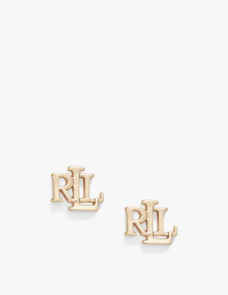 Lauren Ralph Lauren Orecchini dorati con logo - immagine 1 Lauren Ralph Lauren Orecchini dorati con logo - immagine 1