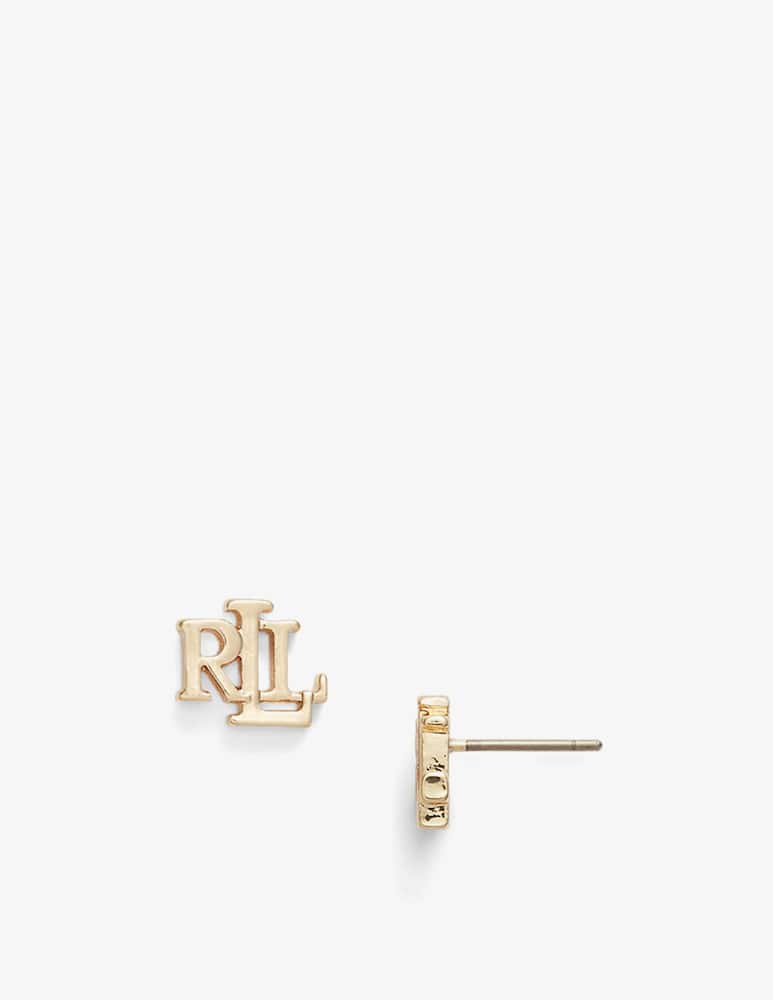 Lauren Ralph Lauren Orecchini dorati con logo - immagine 3 Lauren Ralph Lauren Orecchini dorati con logo - immagine 3