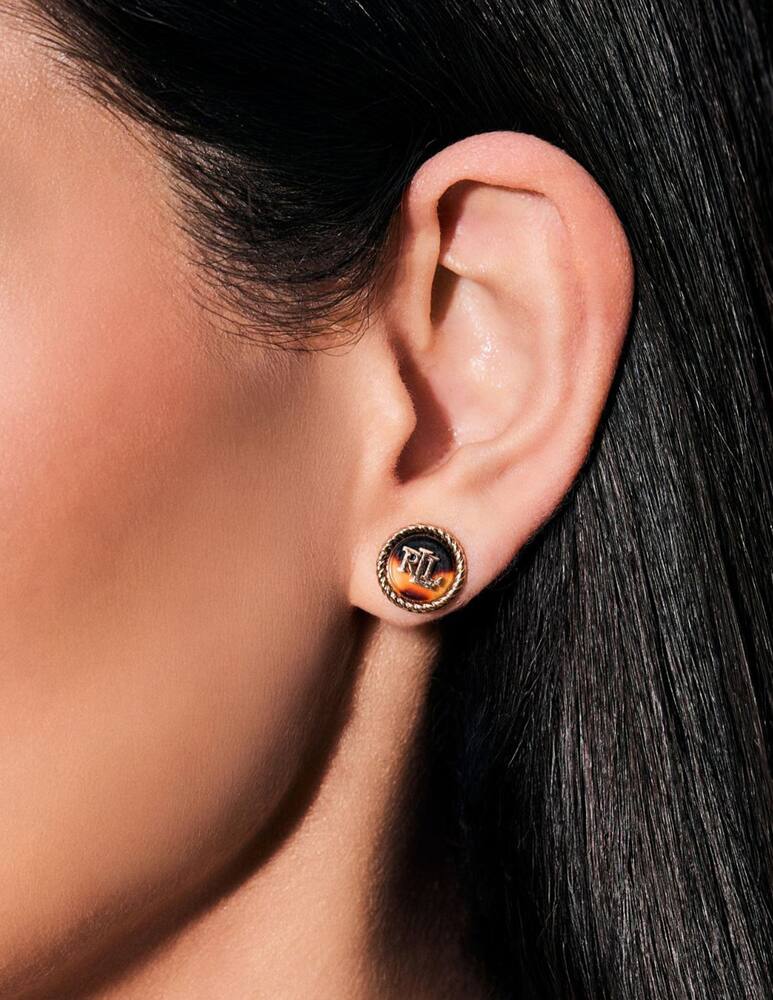 rinascente Lauren Ralph Lauren Orecchini tartarugati con logo