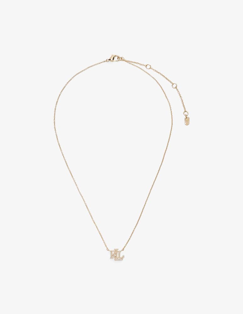 rinascente Lauren Ralph Lauren Collana dorati pendenti con logo