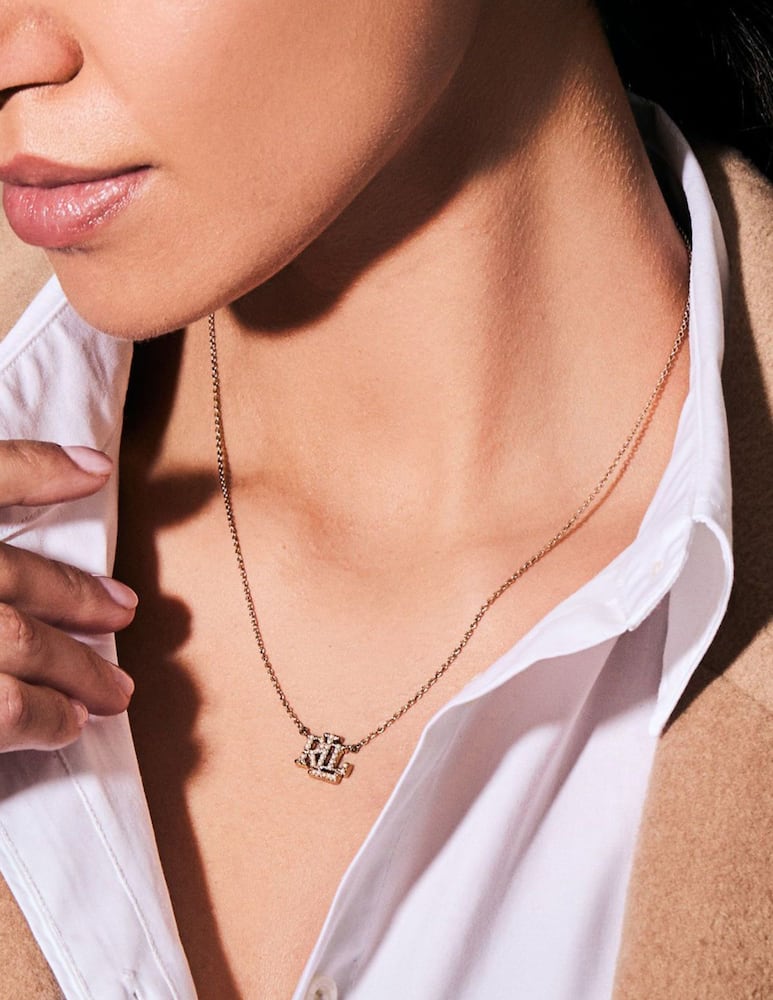 rinascente Lauren Ralph Lauren Collana dorati pendenti con logo