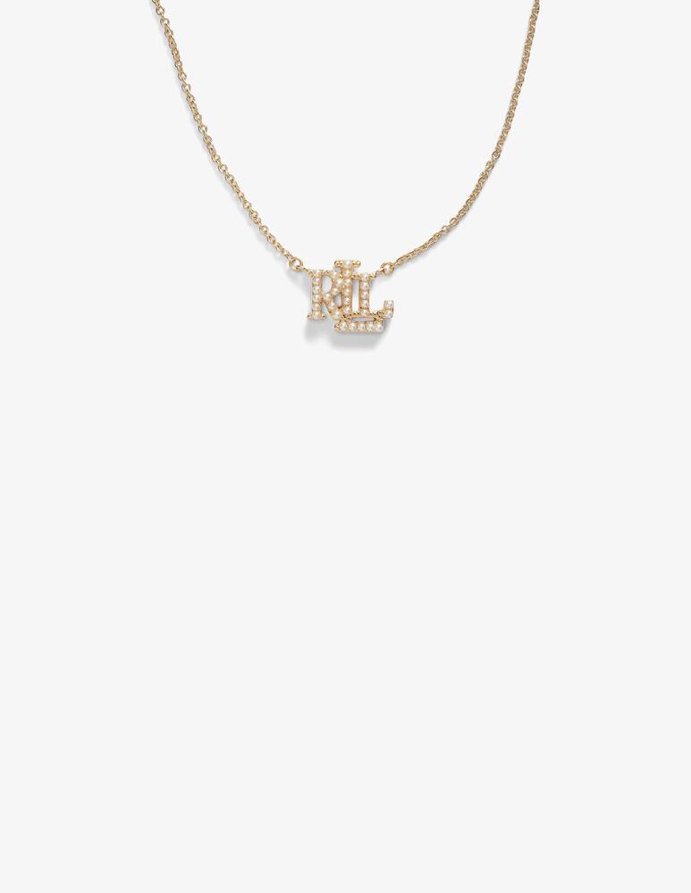 rinascente Lauren Ralph Lauren Collana dorati pendenti con logo