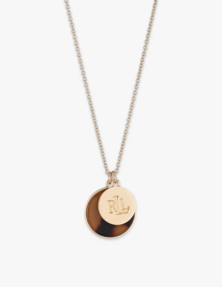 rinascente Lauren Ralph Lauren Logo coin pendant