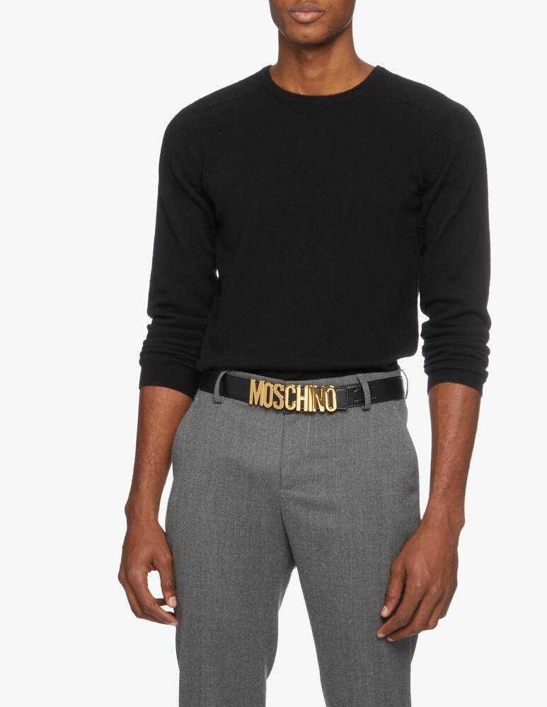 rinascente Moschino Lettering and logo belt