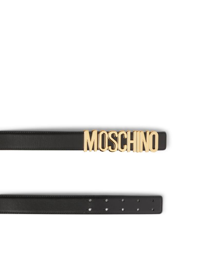 rinascente Moschino Lettering and logo belt