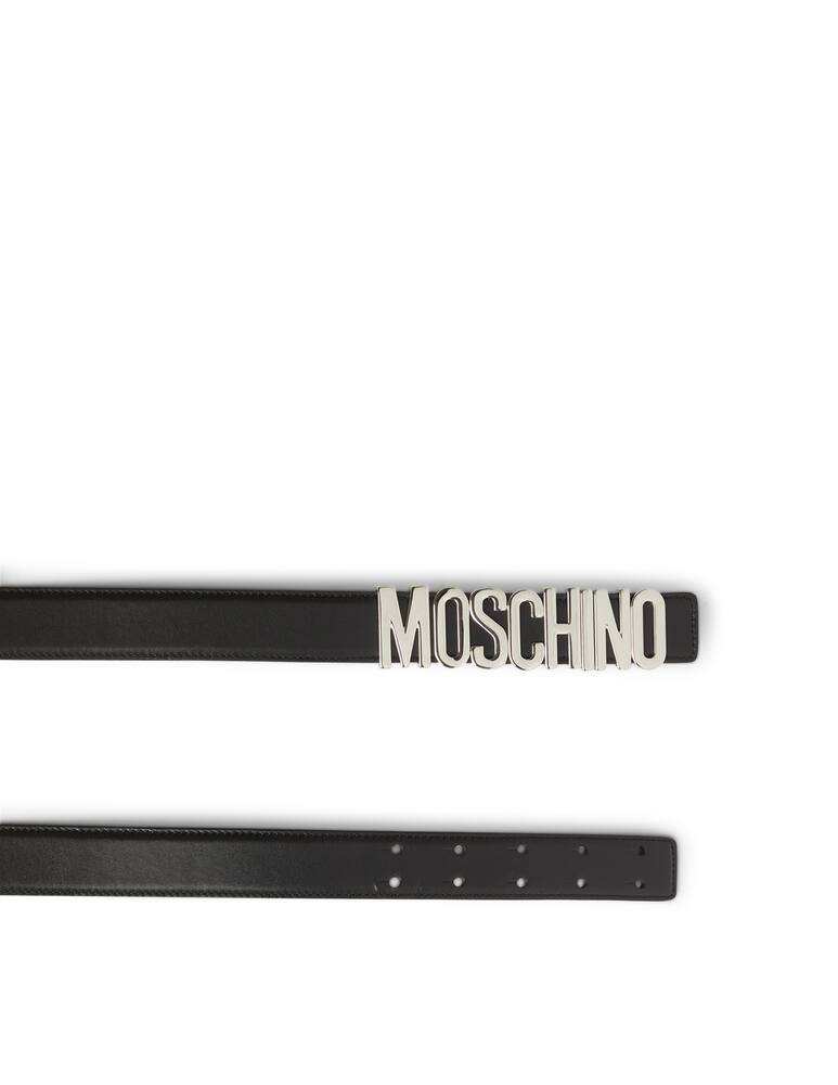 rinascente Moschino Lettering and logo belt