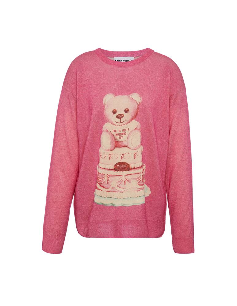 rinascente Moschino Maglione in lana cake teddy bear