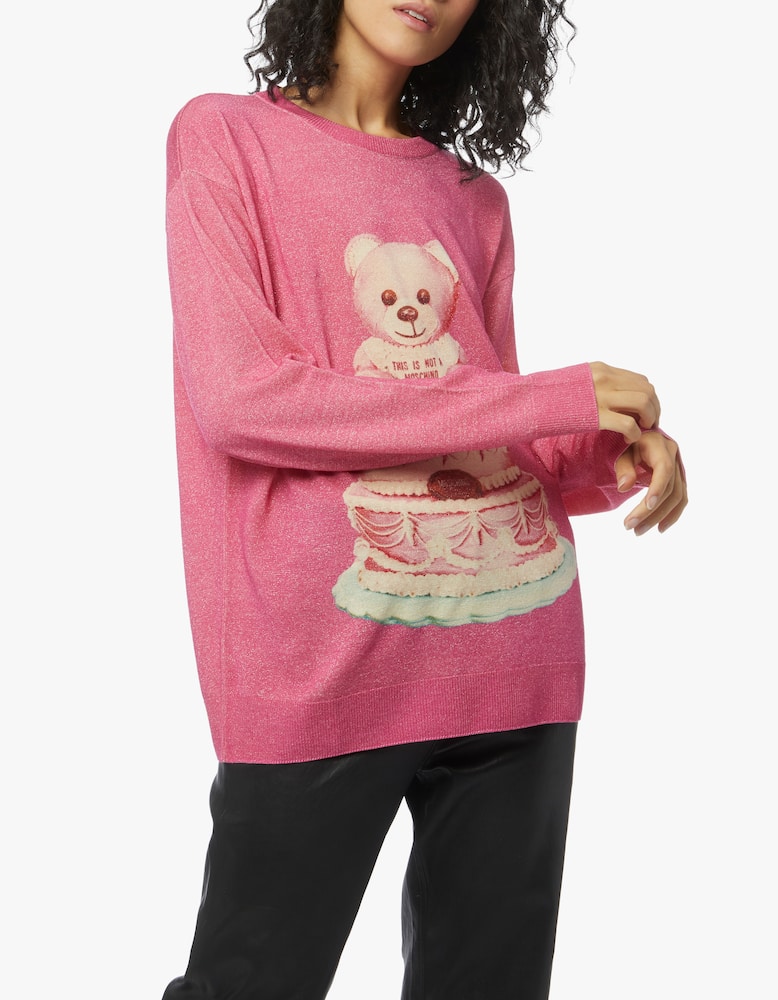 rinascente Moschino Maglione in lana cake teddy bear