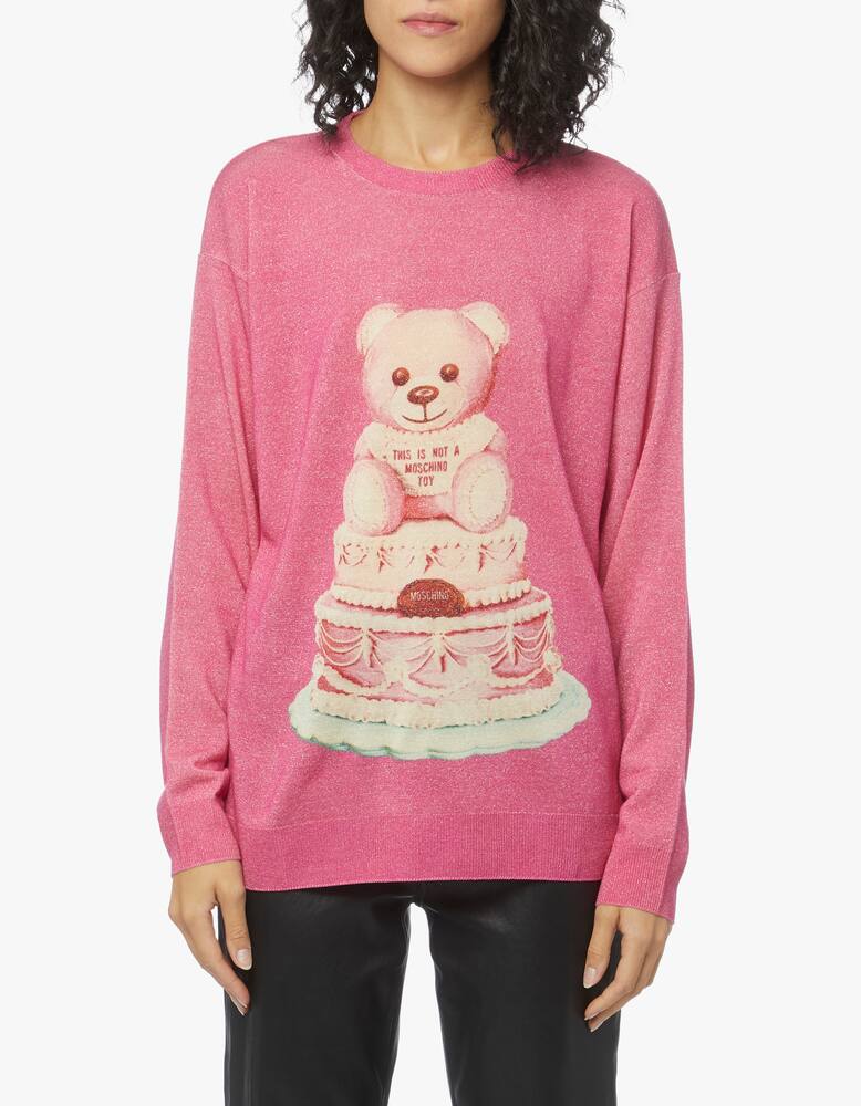 rinascente Moschino Maglione in lana cake teddy bear