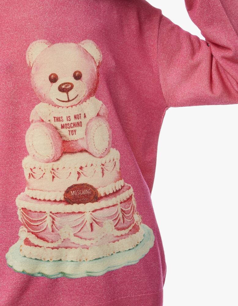rinascente Moschino Maglione in lana cake teddy bear